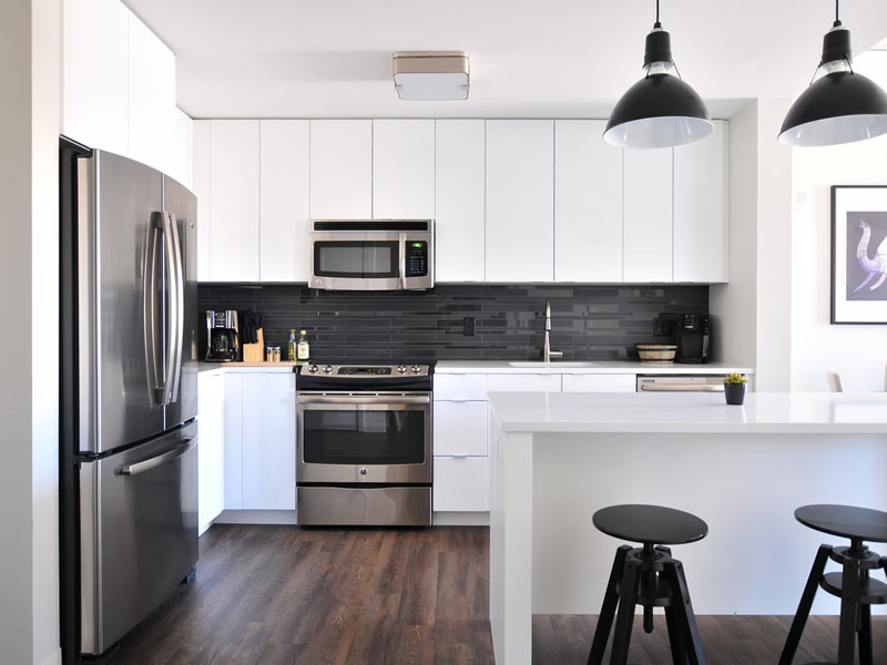 Inside view of kitchen